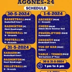 Agones-24 Schedule