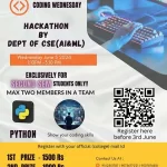 Hackathon by Dept of CSE (AI&ML)